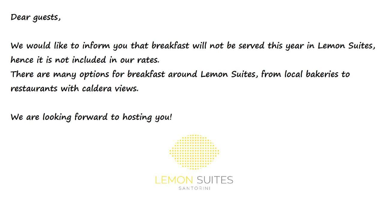 Lemon Suites Santorini Fira  Exterior photo